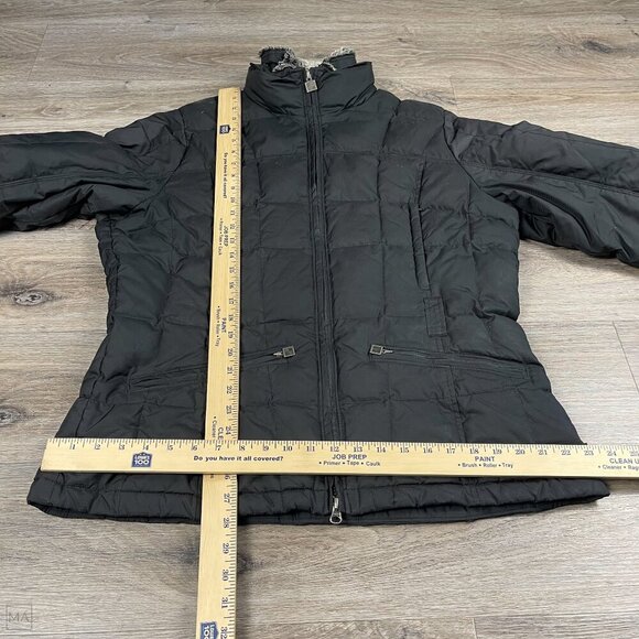 Woolrich Women's Duck Down Jacket/Coat Quilted Winter Size L Black - Picture 10 of 13